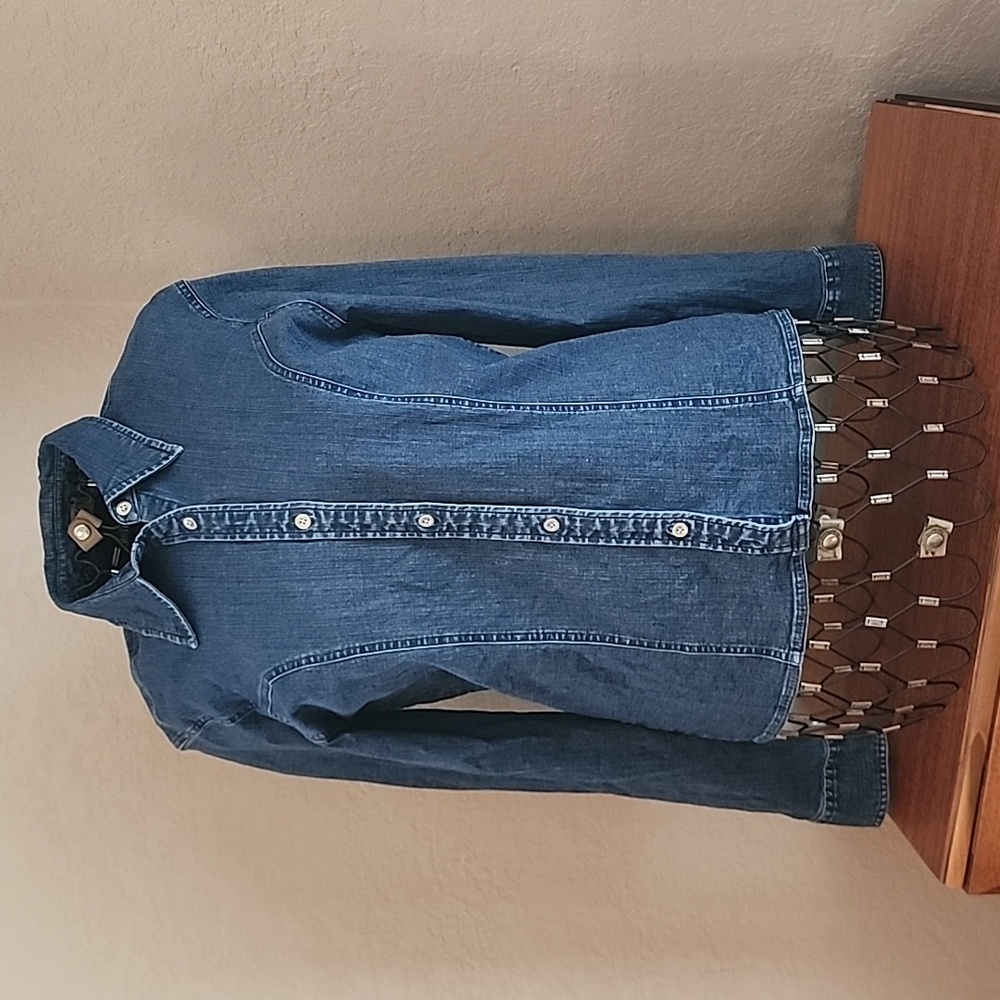 Limited Jeans Women's Denim Long Sleeve Button Shirt Size Medium